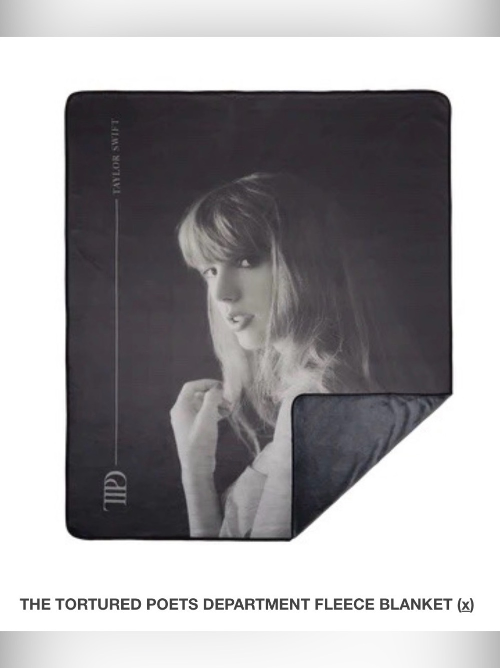Taylor Swift Official TTPD Fleece Throw NIB